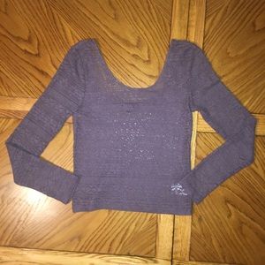 American Eagle Crop Top Long Sleeves